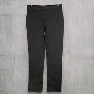 Quince Ponte Slim Pants  Women Tall M Charcoal Gray Stretch Work Trousers Office
